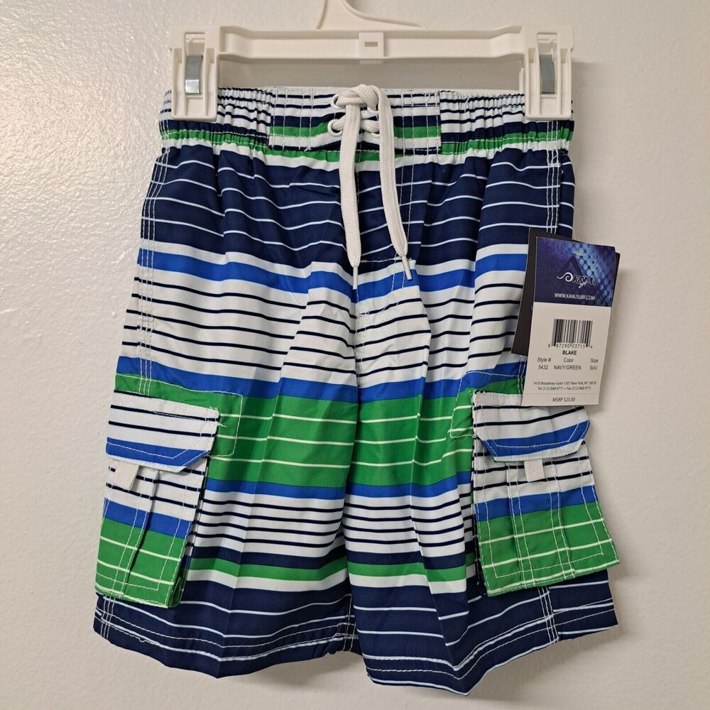 Kanu Surf Boy's Barracuda Quick Dry Beach‎ Swim Trunk , Size S (4)